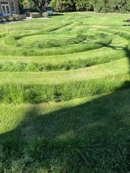 The labyrinth created at UP for the colloquy